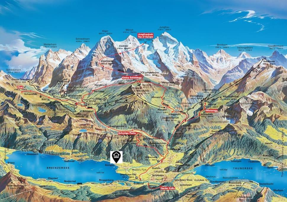 Chalet Mignon - Your Vacation Oasis At Lake Brienz Bonigen Luaran gambar