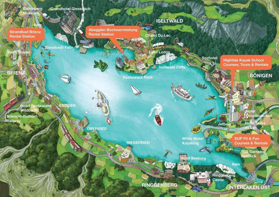 Chalet Mignon - Your Vacation Oasis At Lake Brienz Bonigen Luaran gambar